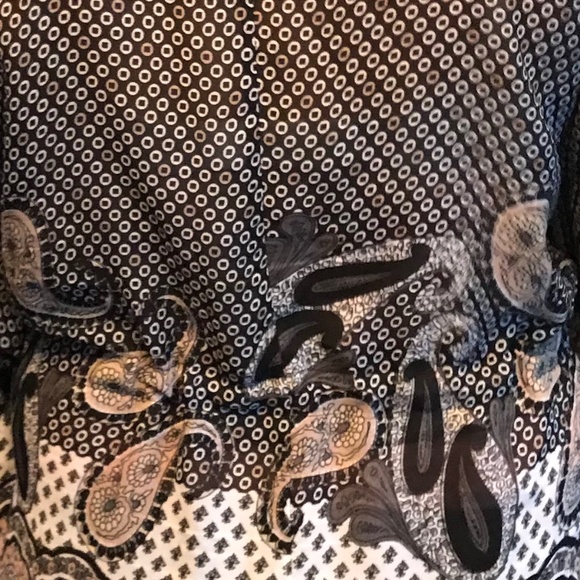 Brown patterned sheer top - Picture 4 of 4